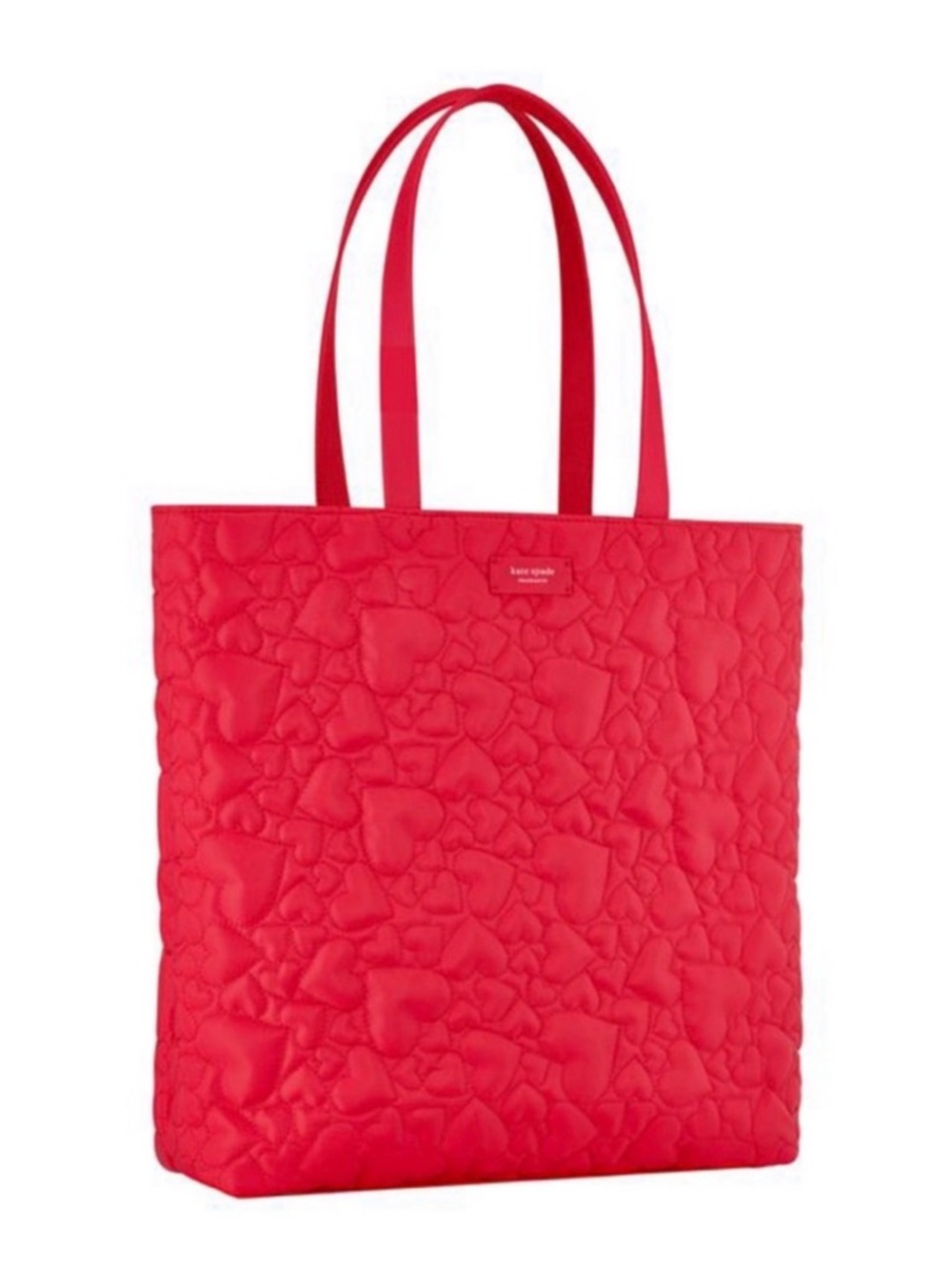 Kate Spade Red Quilted Heart Tote